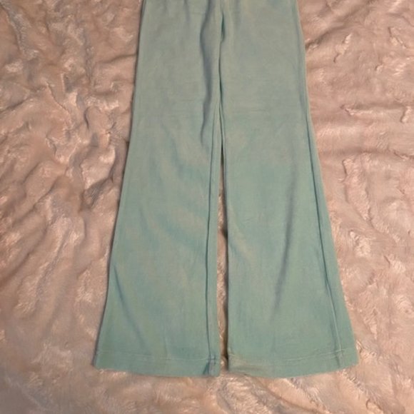 - Please Mum Rare Light Green Velour Pants Girls Size L NWT - Picture 8 of 10